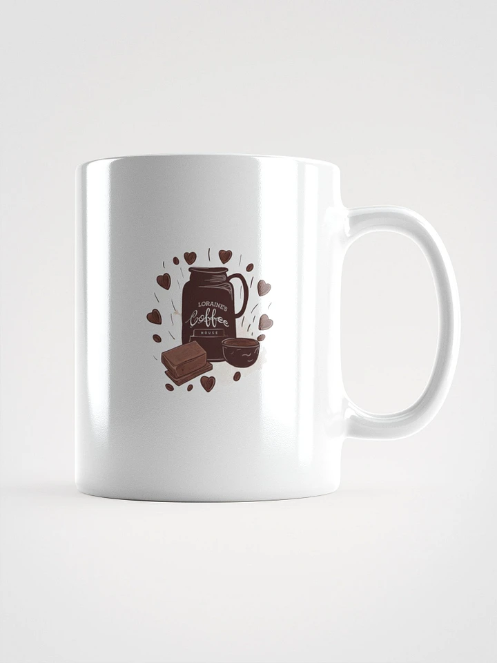 Loraine's Coffee House Brand Logo Glossy Mug product image (1)