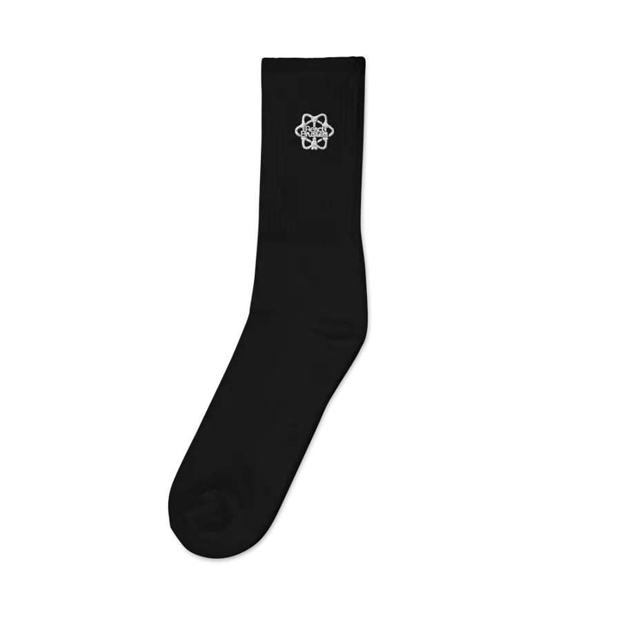 BR Embroidered Socks in Black product image (1)