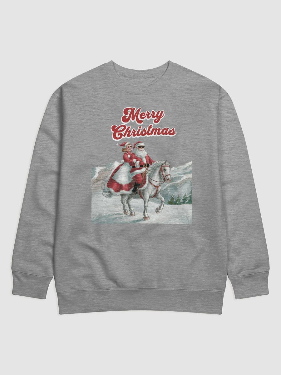 Mr. and Mrs. Santa Claus Horse Riding Sweatshirt product image (4)