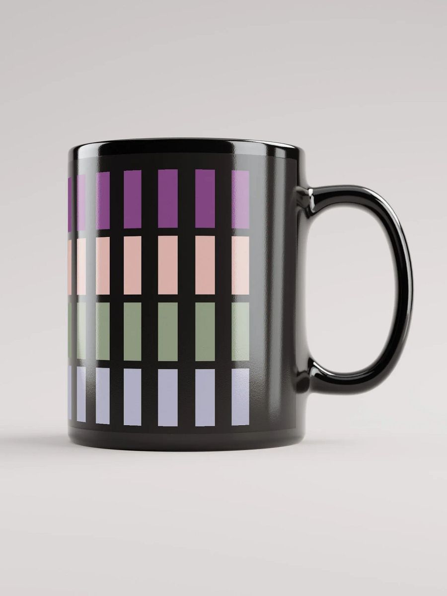 Contrasting Colores Rectangle Patterns Black Mug product image (6)