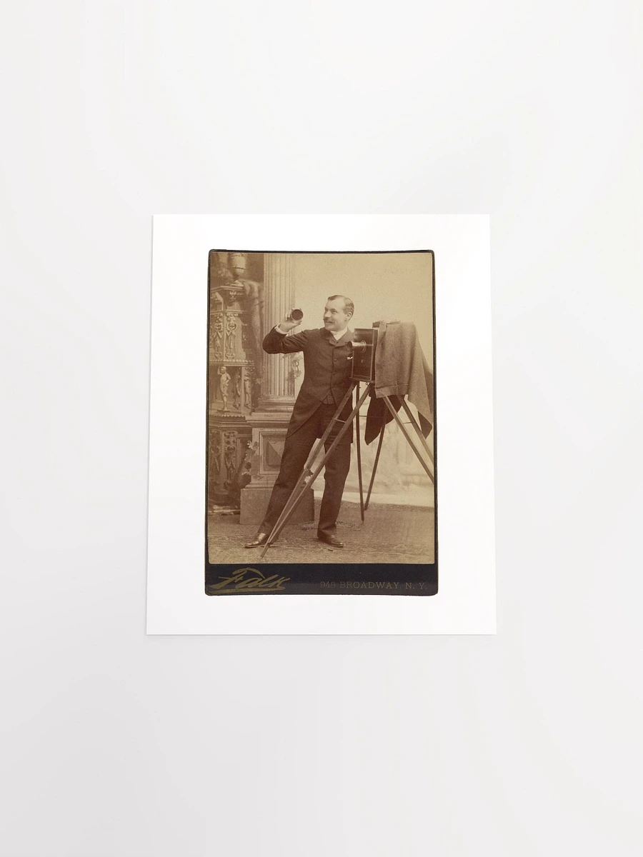 An Actor Posing with a Large-Format Camera By Benjamin J. Falk (c. 1885) - Print product image (4)