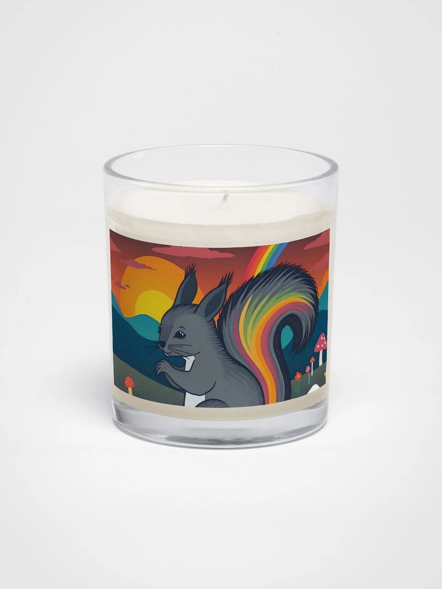 Rainbow Tail Squirrel Soy Wax Candle product image (1)