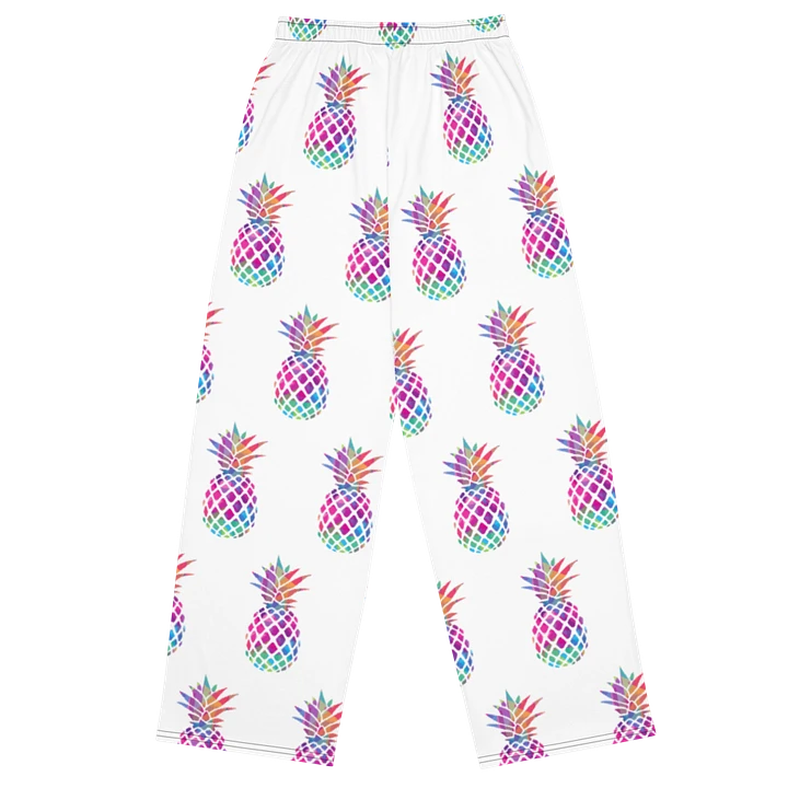 Chromatic Chaotic Pineapple Unisex Wide-Leg Pants product image (1)