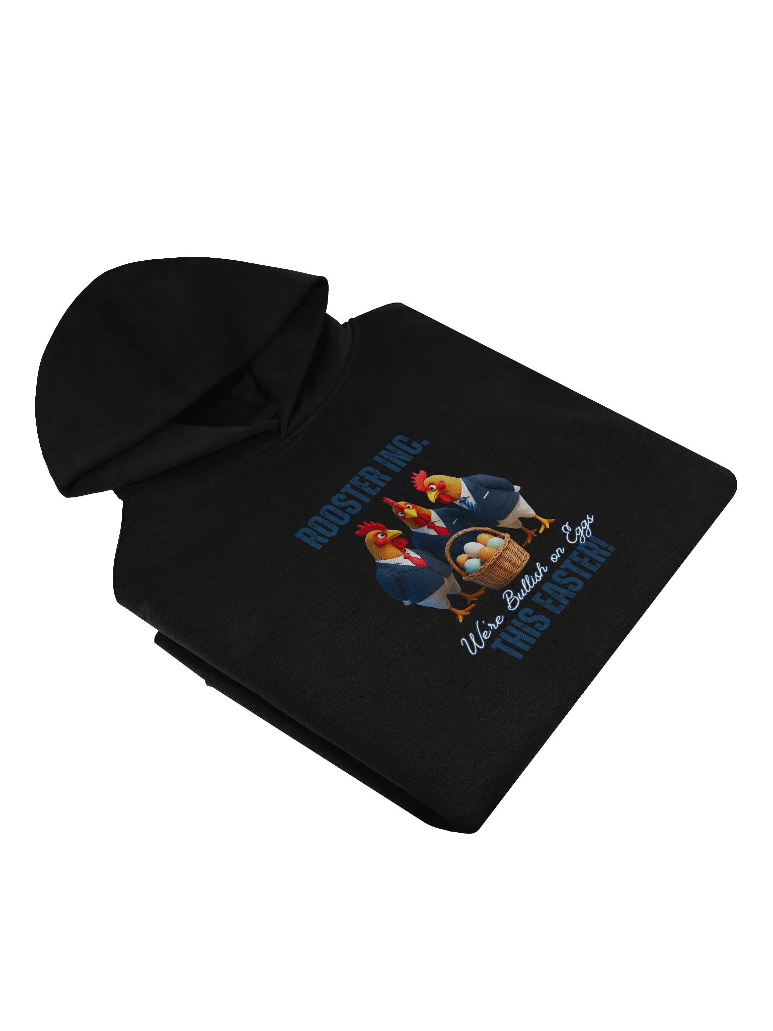 Rooster Inc. - Humorous Easter Black Hoodie product image (4)
