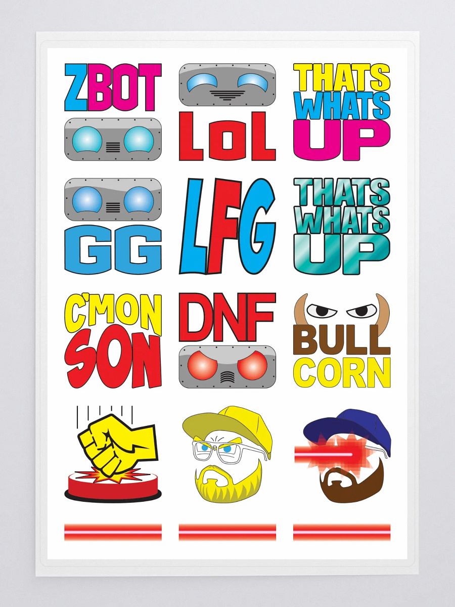 Emote Sticker Sheet product image (3)