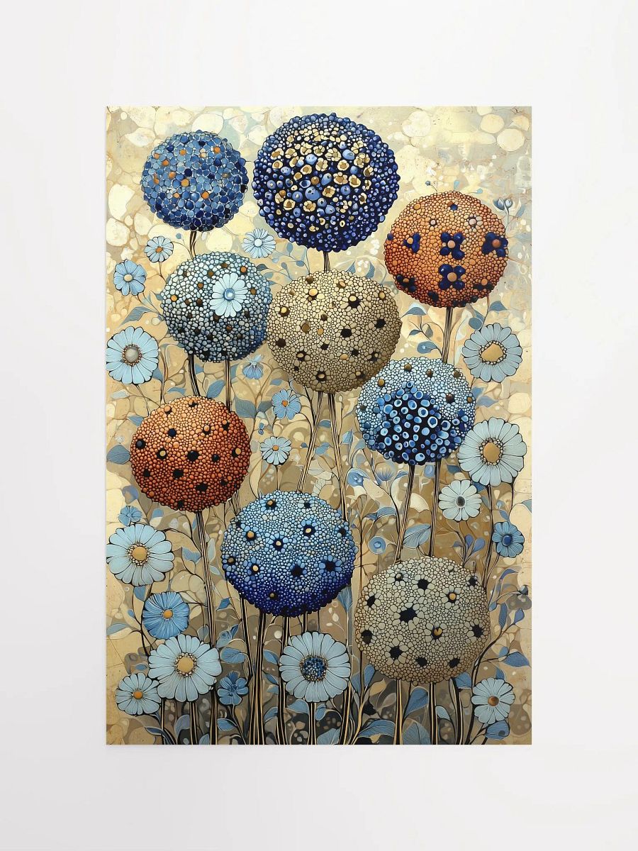 Whimsical Spheres: Mystical Poster of Vibrant Forest Blooms product image (4)