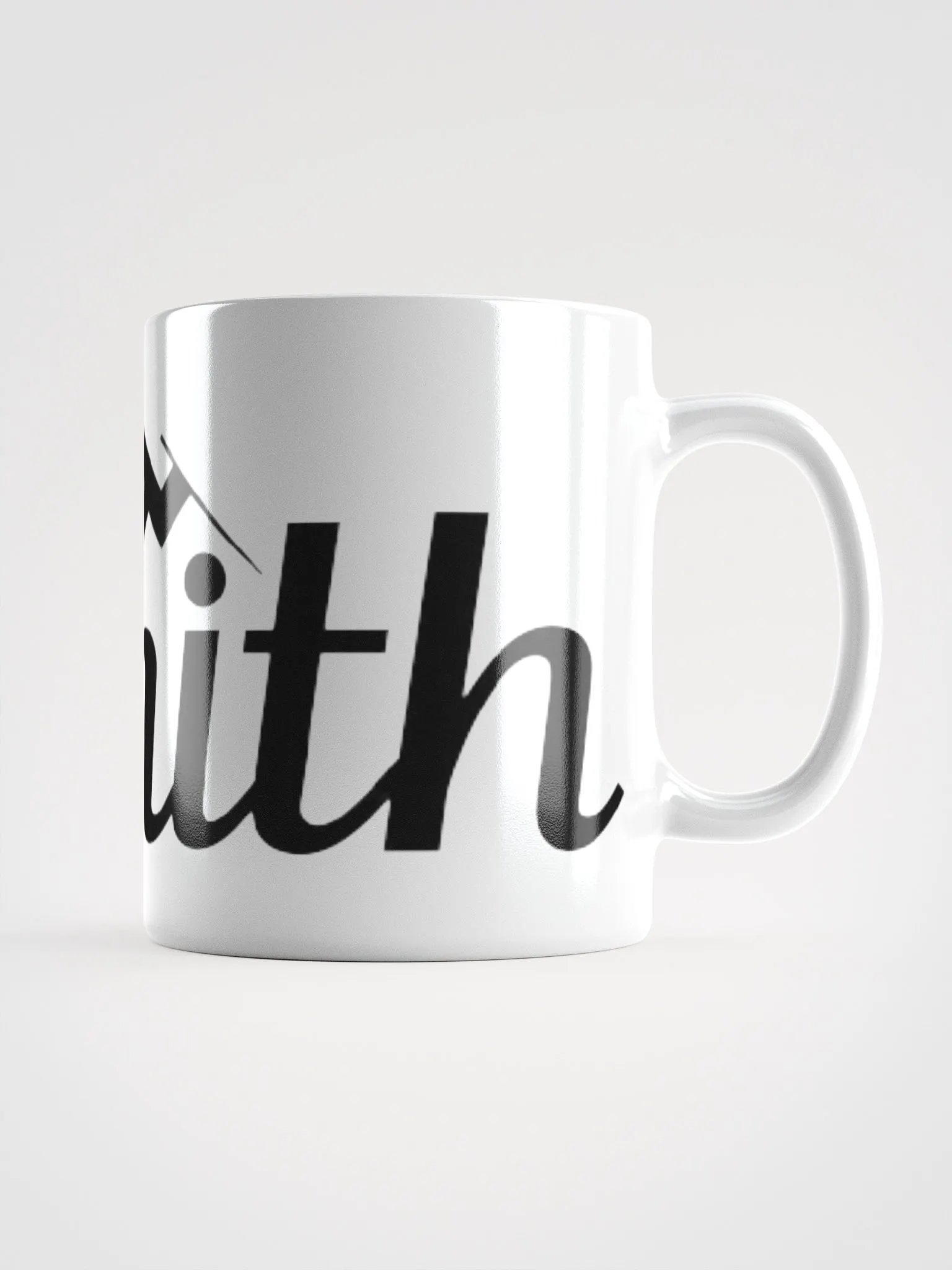 Zenith White Glossy Ceramic Mug with Exclusive Mountain Design - Dishwasher & Microwave Safe product image (3)