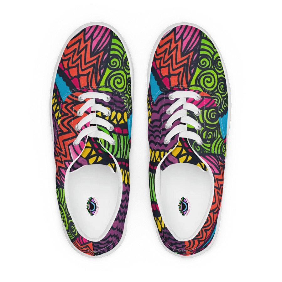 Women's Psychedelic Motion Canvas Shoes product image (6)