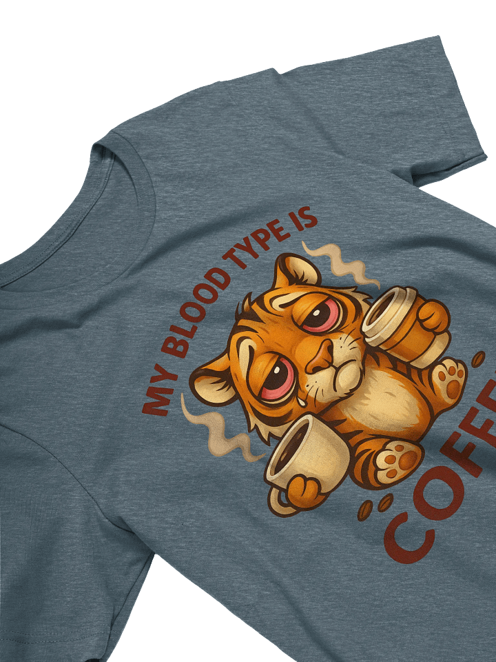 Quirky Tiger Coffee Lover T-Shirt product image (1)