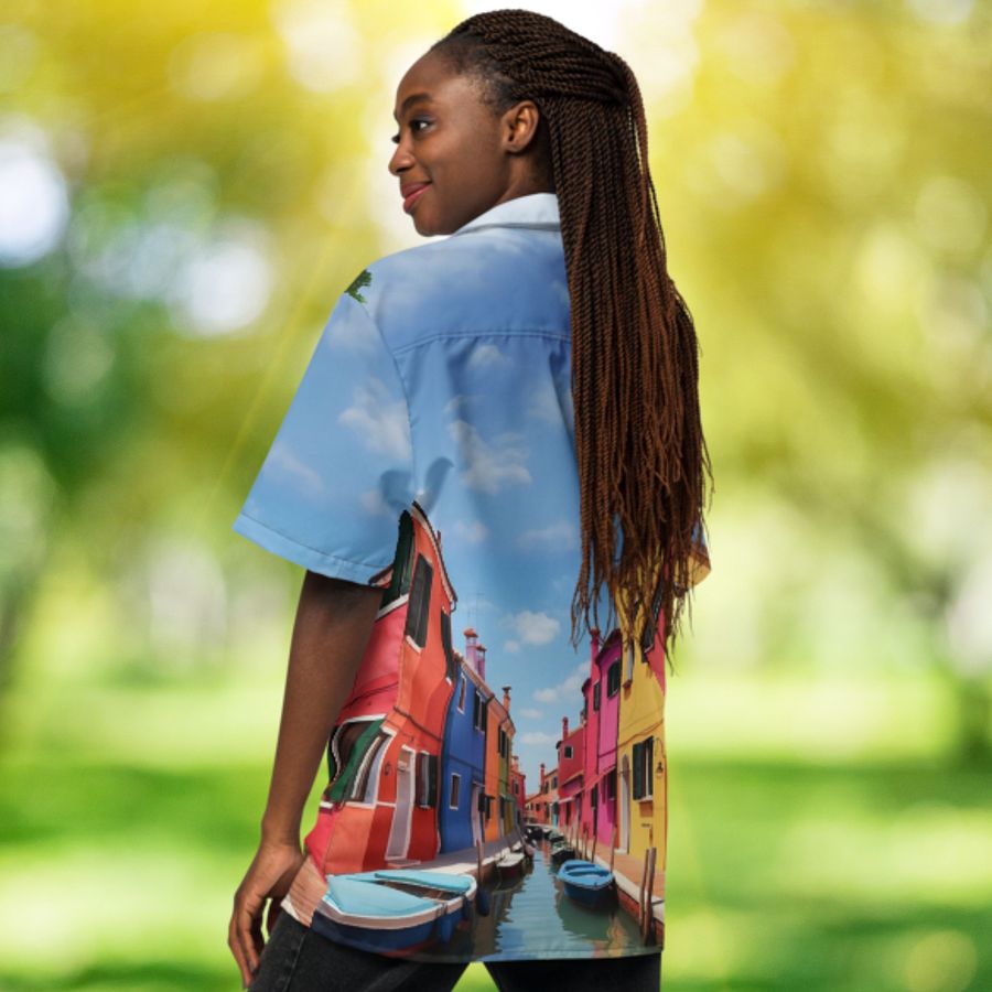 Burano Italy Button Up Shirt product image (4)