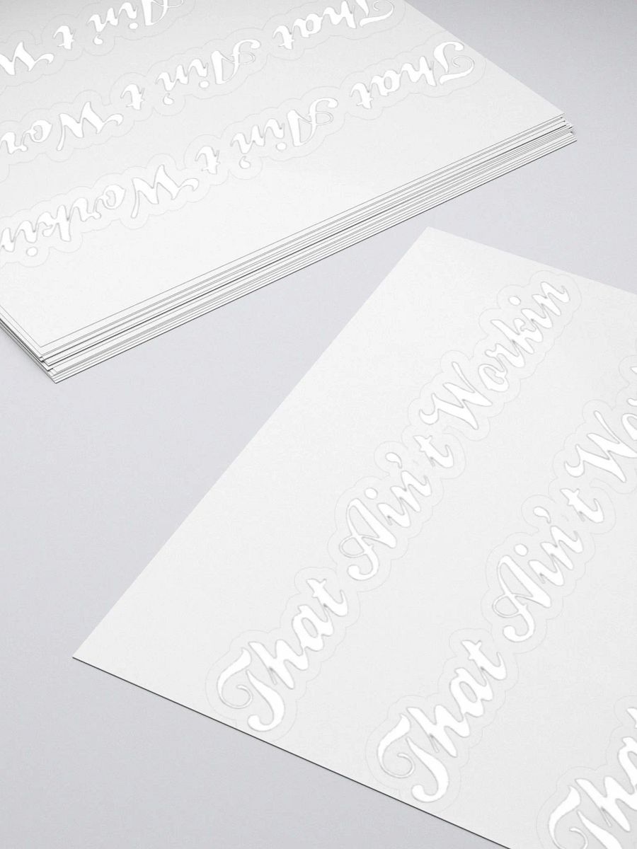 Rebellious Script Kiss Cut Stickers product image (4)