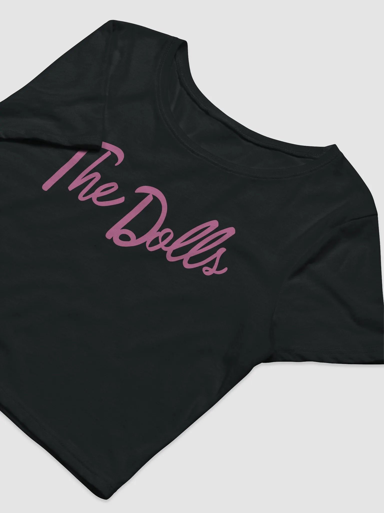 The Dolls Pink Font Cropped tee product image (5)