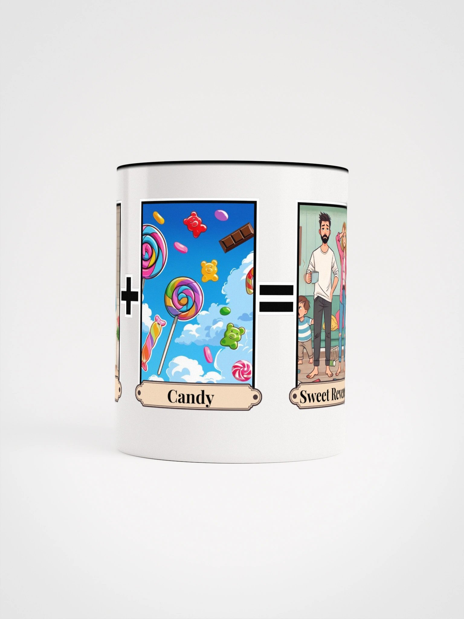 Grandkids + Candy = Sweet Revenge (Both) 2-Tone Ceramic Mug product image (61)