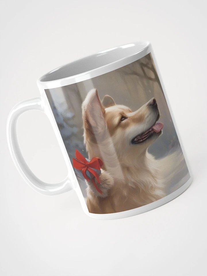 548-Mugs with Dog-Mugs, White Glossy Mug-Ceramic--Furry Festivity: A Magical Christmas Companion product image (1)