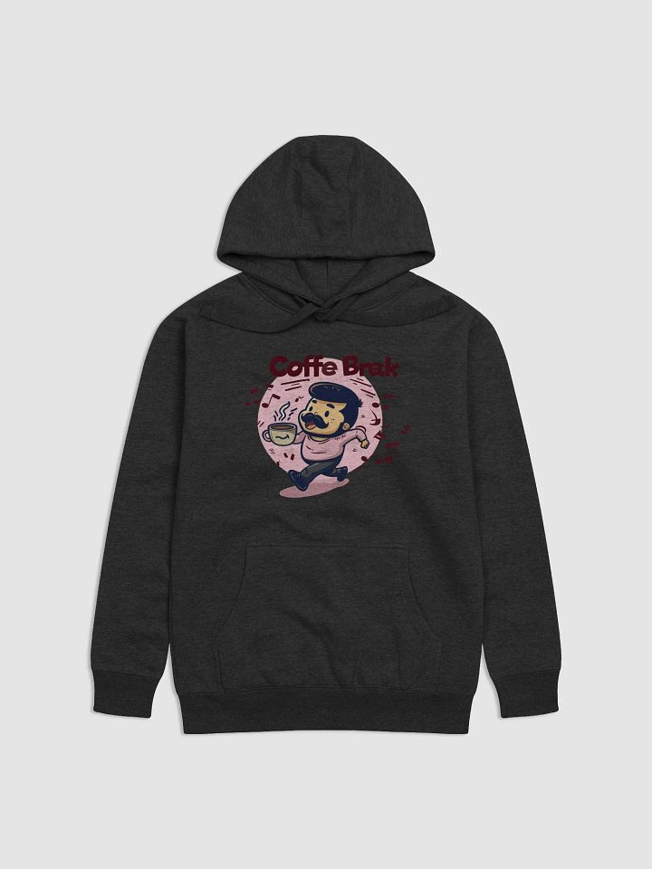 Coffee Break Hoodie Pink Variant (Large Logo) product image (1)