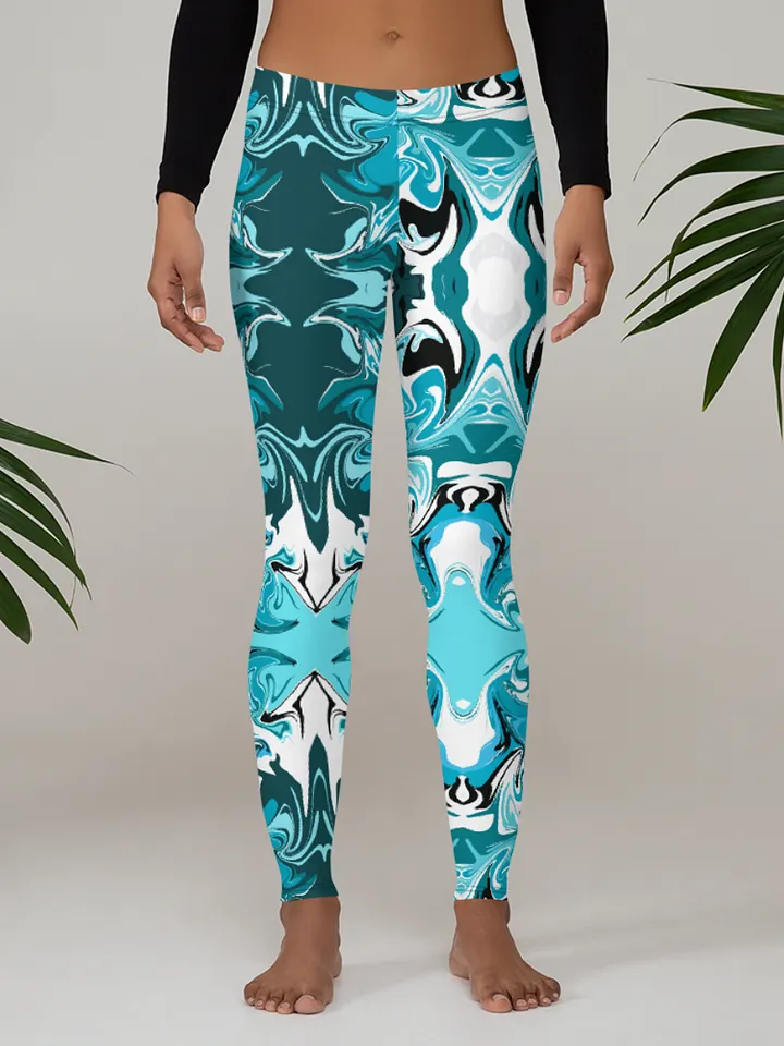 Blue Swirl Leggings product image (1)