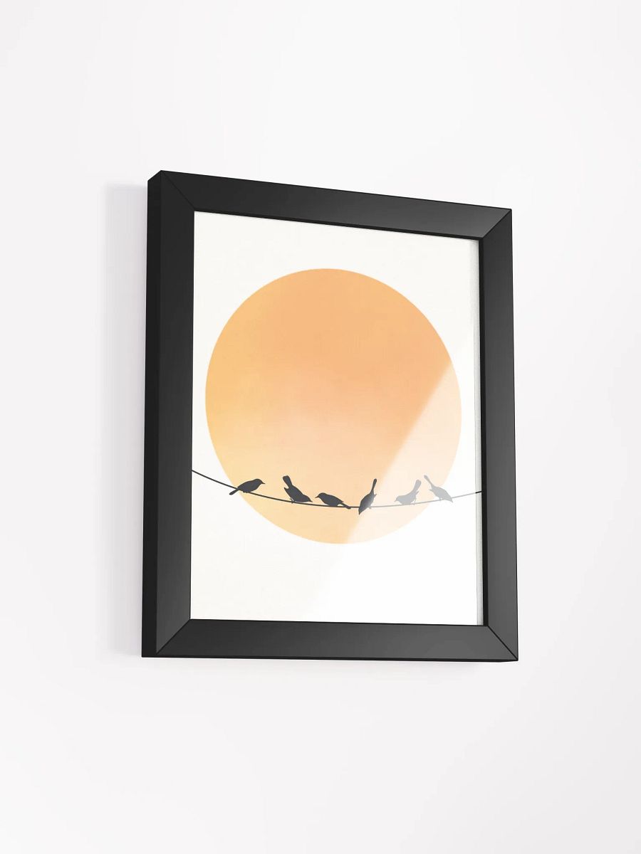 Sunset Silhouette Birds Framed Poster product image (4)