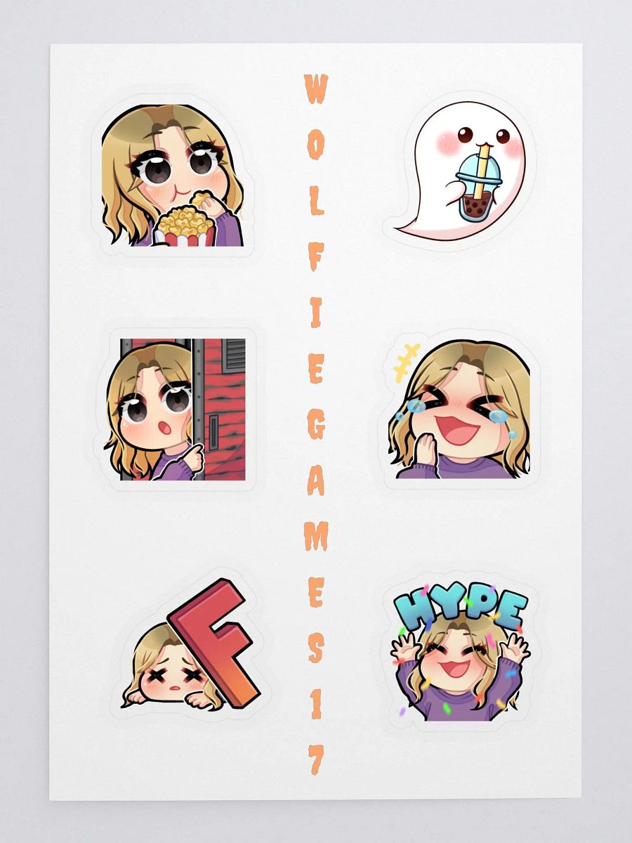 Wolfie Emotes Sticker Sheet product image (3)