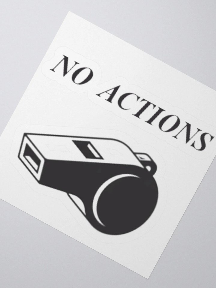 No Actions - ICL Judge Support Sticker product image (6)