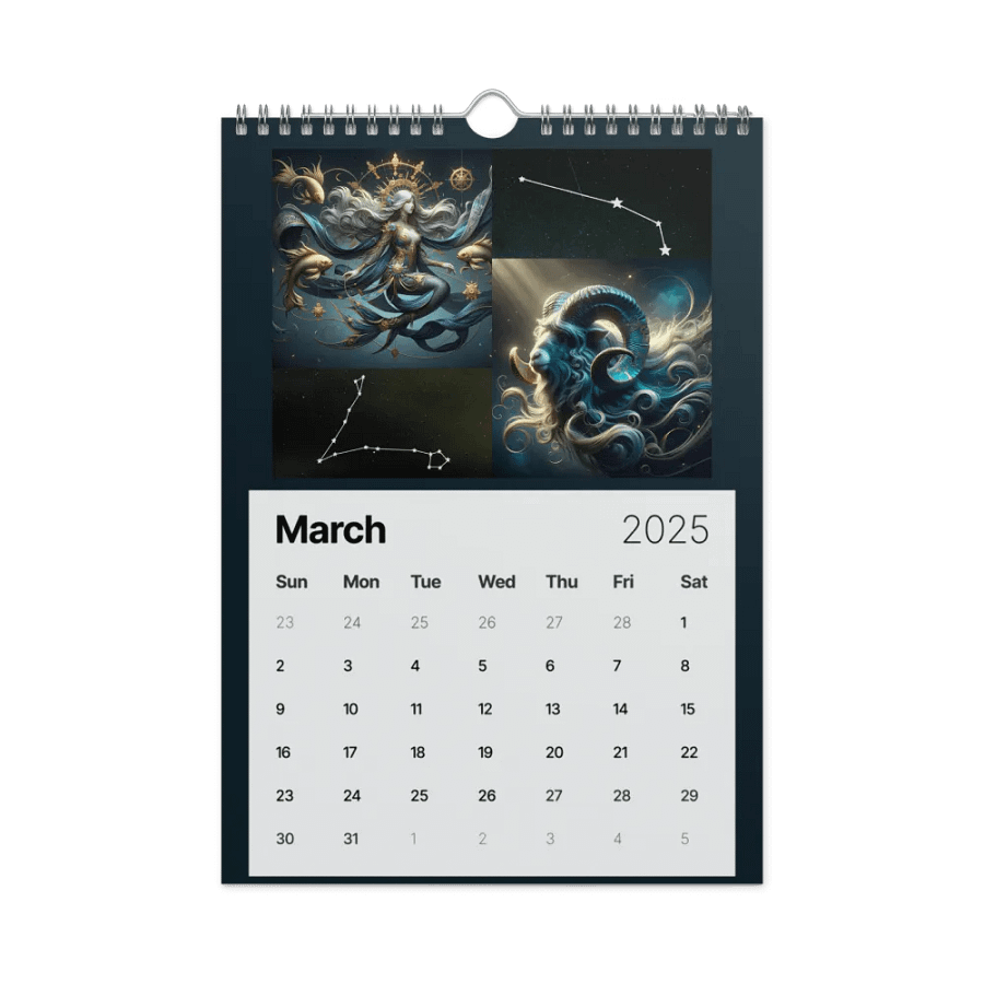 2025 Zodiac Calendar: A Celestial Fantasy Journey product image (4)