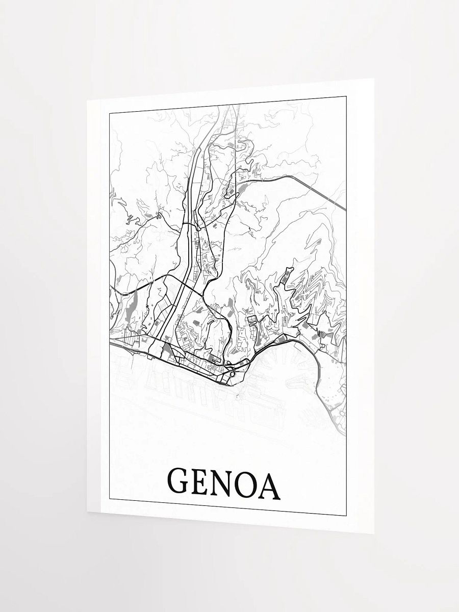 Genoa, Italy, city map print product image (8)