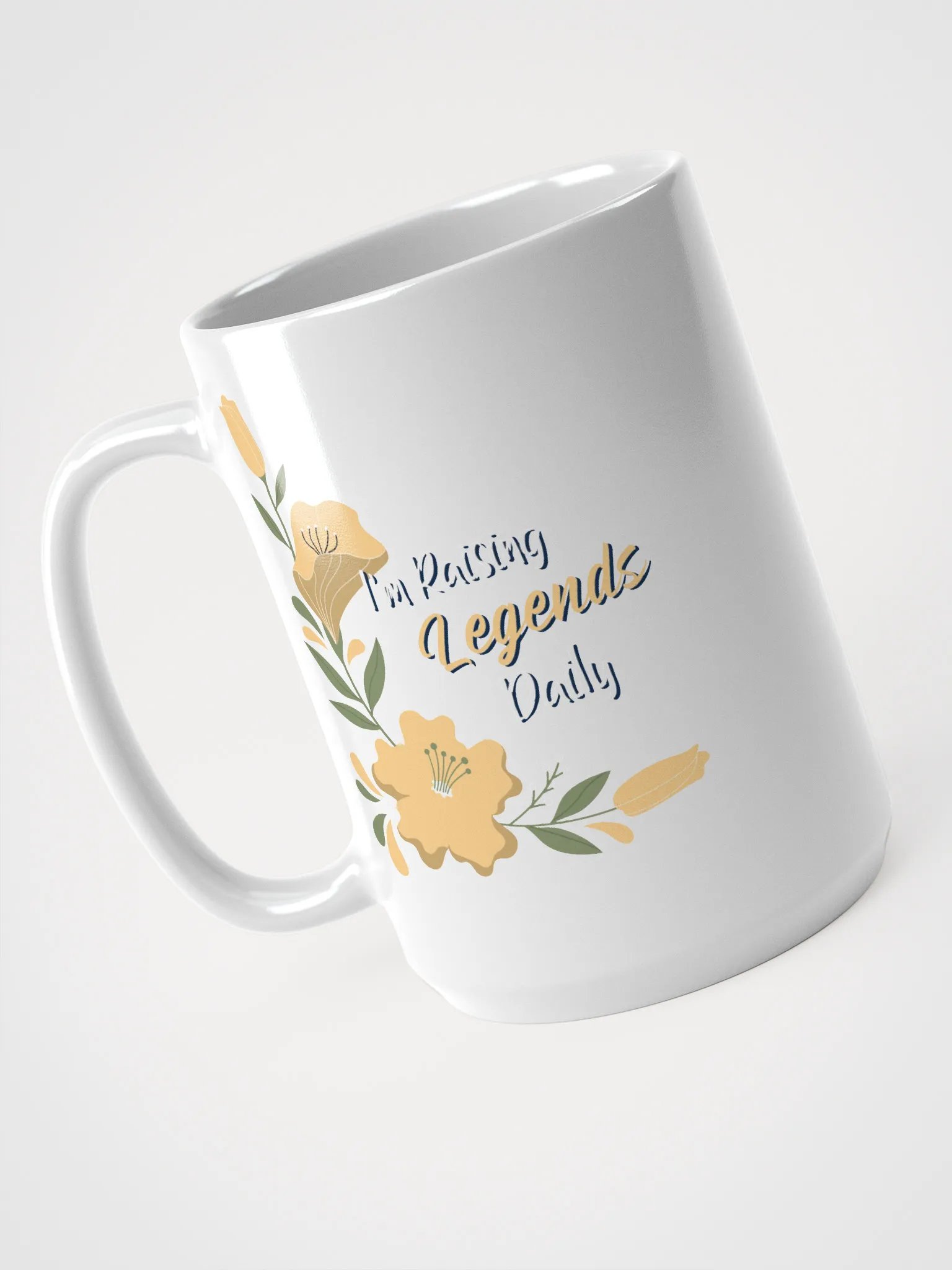 I’m Raising Legends Daily – Floral Coffee Mug product image (2)