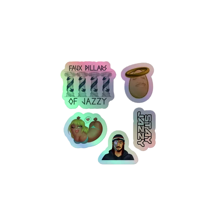 JazzyFaux holographic stickers product image (1)