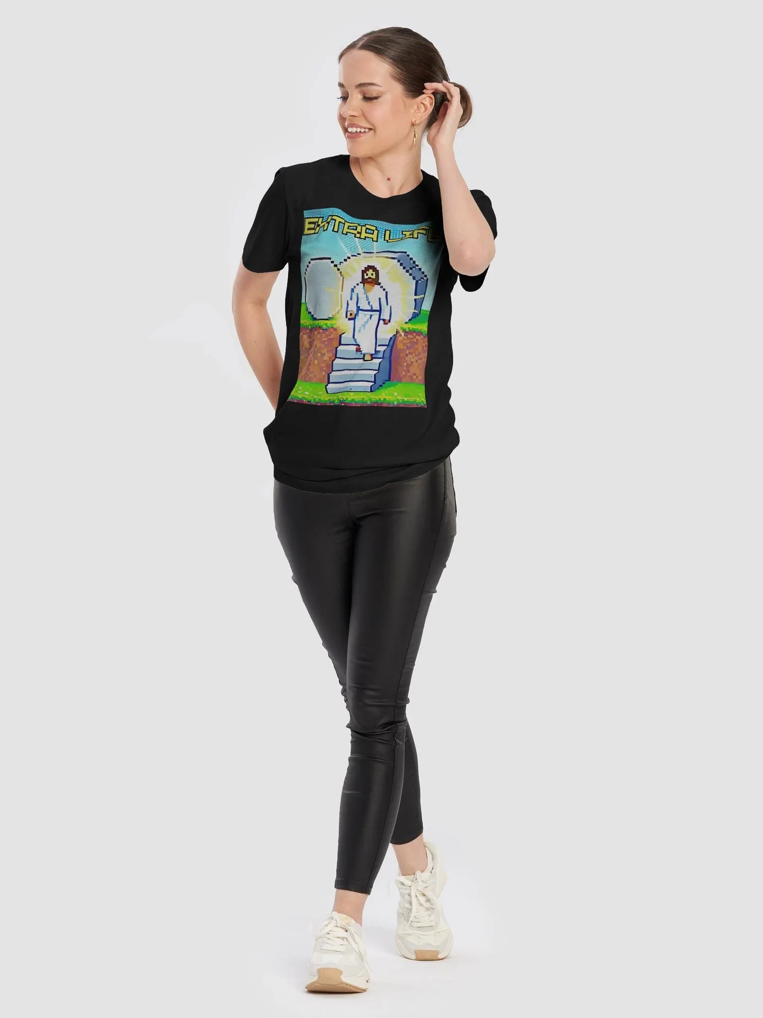 Jesus Christ Extra Life Christian Game Shirt product image (10)