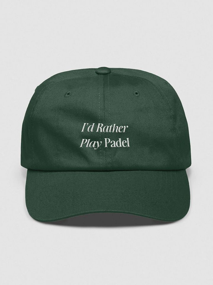 I'd Rather Play Padel — Dad Hat 100% Cotton product image (1)