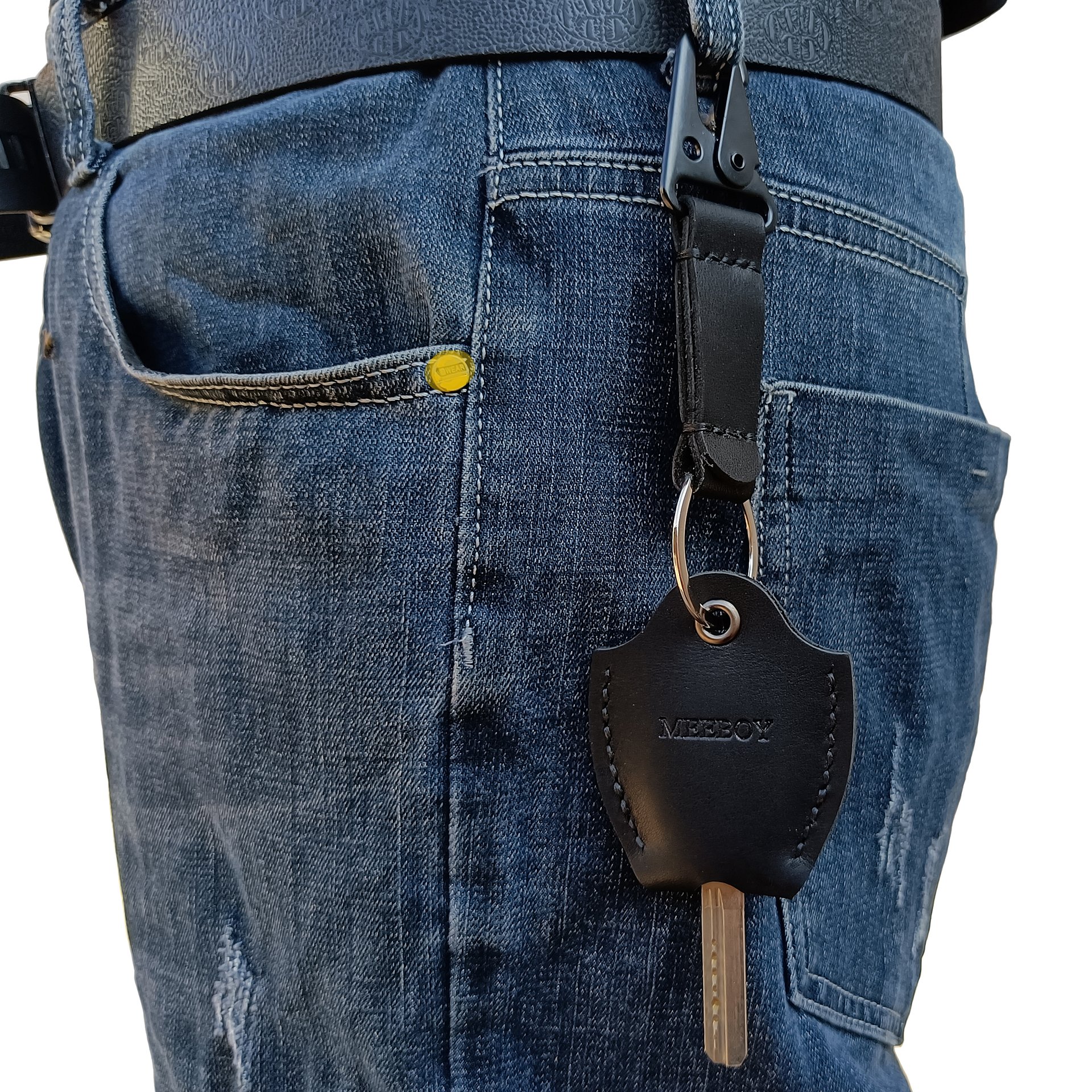 MEEBOY Handmade Leather car Key Sleeve for Broken Key car Key Cover for Men and Women product image (9)