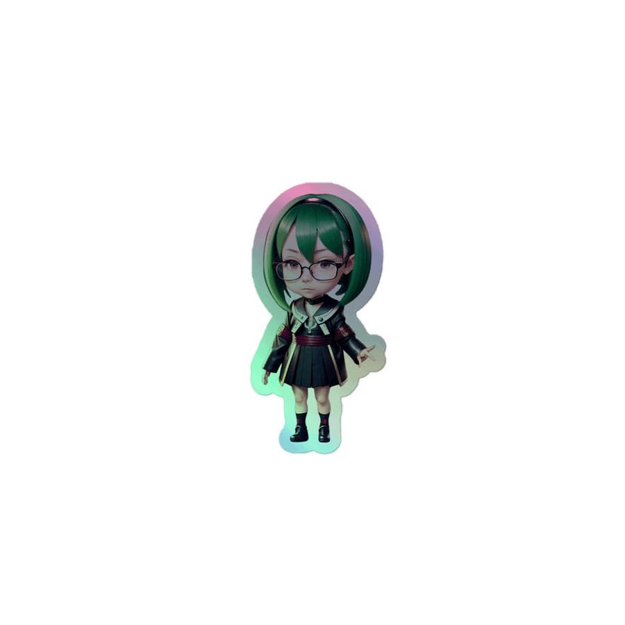 (GREEN CHIBI) K "HOLOGRAPHIC" STICKERS product image (1)