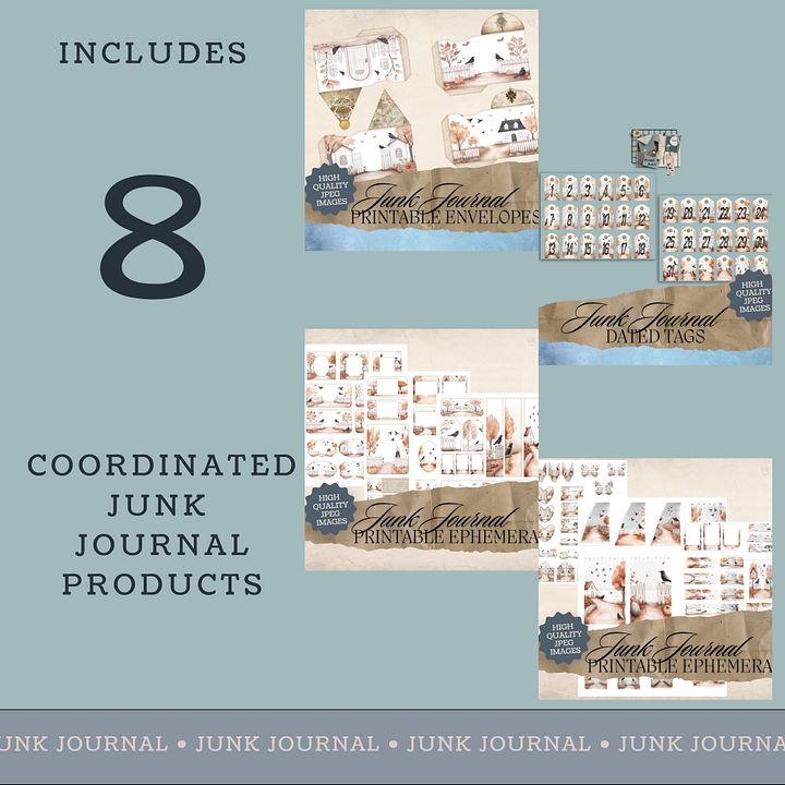 Autumn Crows - Junk Journal Bundle V4 product image (2)