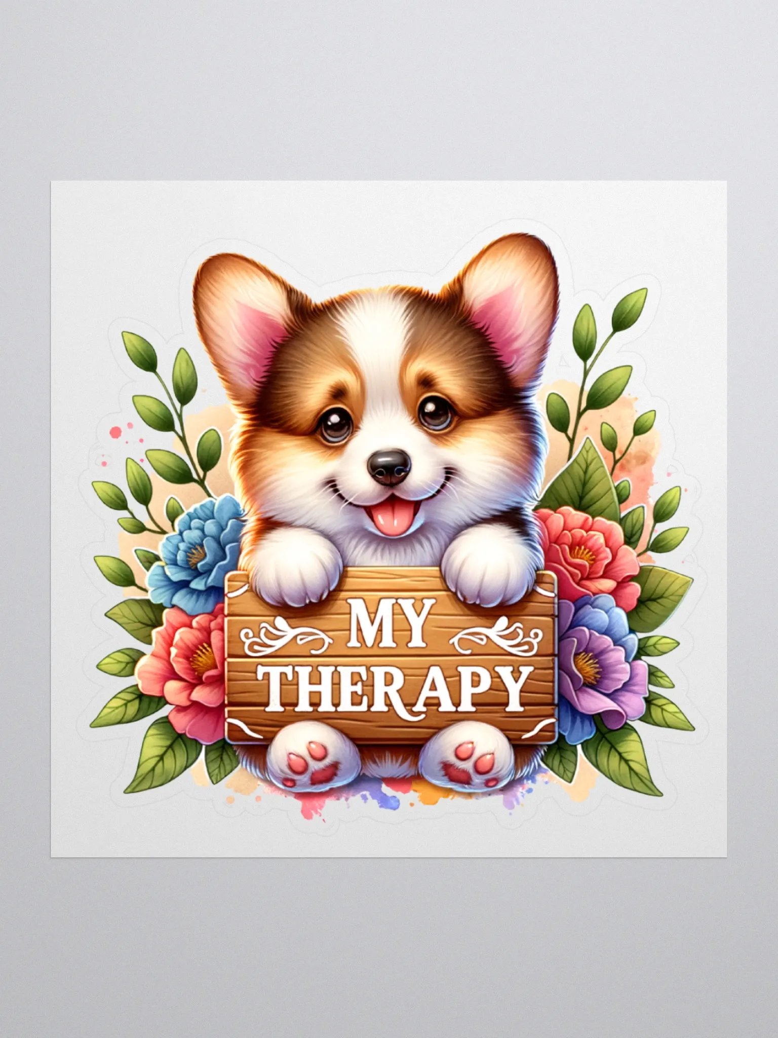 Corgi sticker: my therapy product image (1)