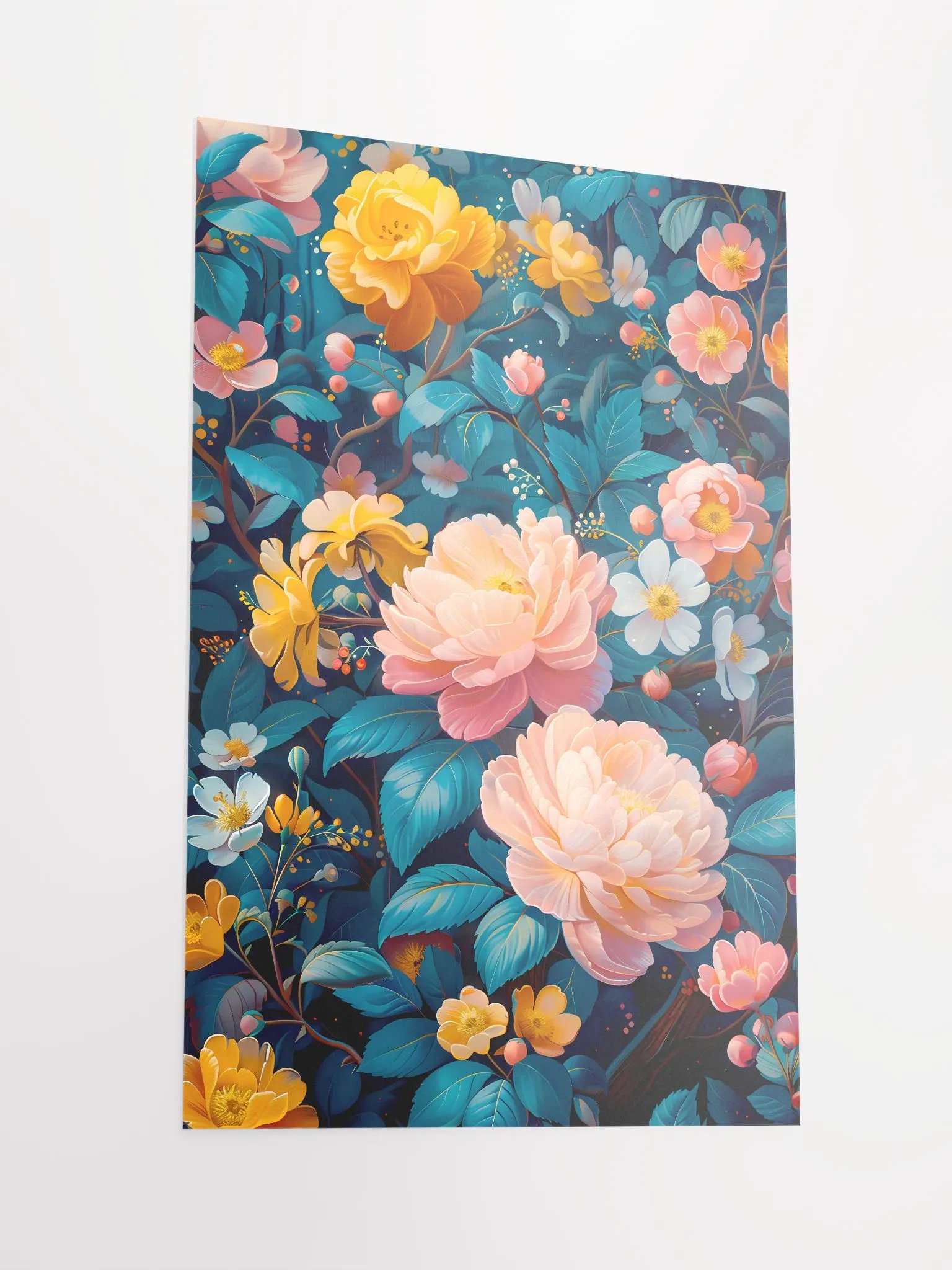 Enchanted Garden Poster: Vibrant Roses and Blossoms for Romantic Home Decor Matte Poster product image (3)