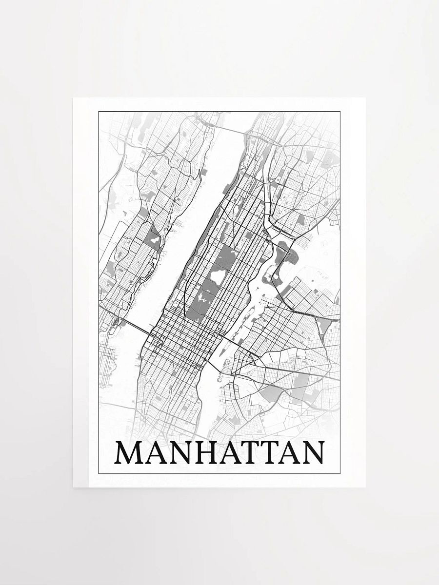 Manhattan, New York City, New York, USA, city map print product image (1)