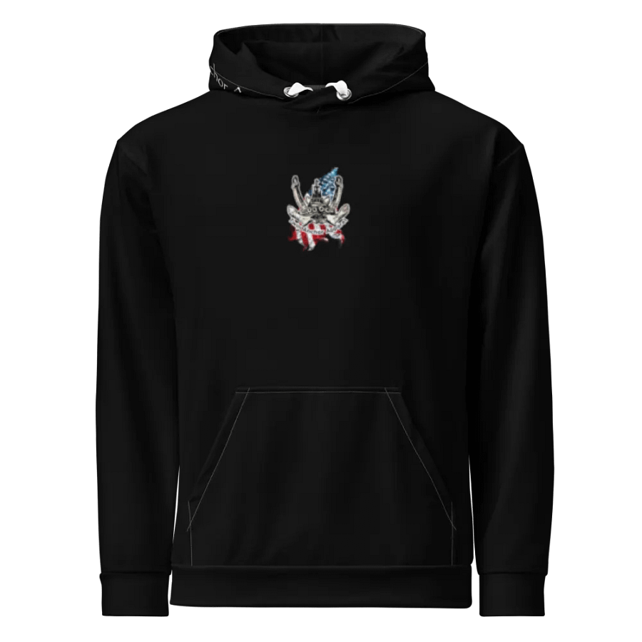 Black Chain Athena Tug & CE Flage Hoodie product image (6)