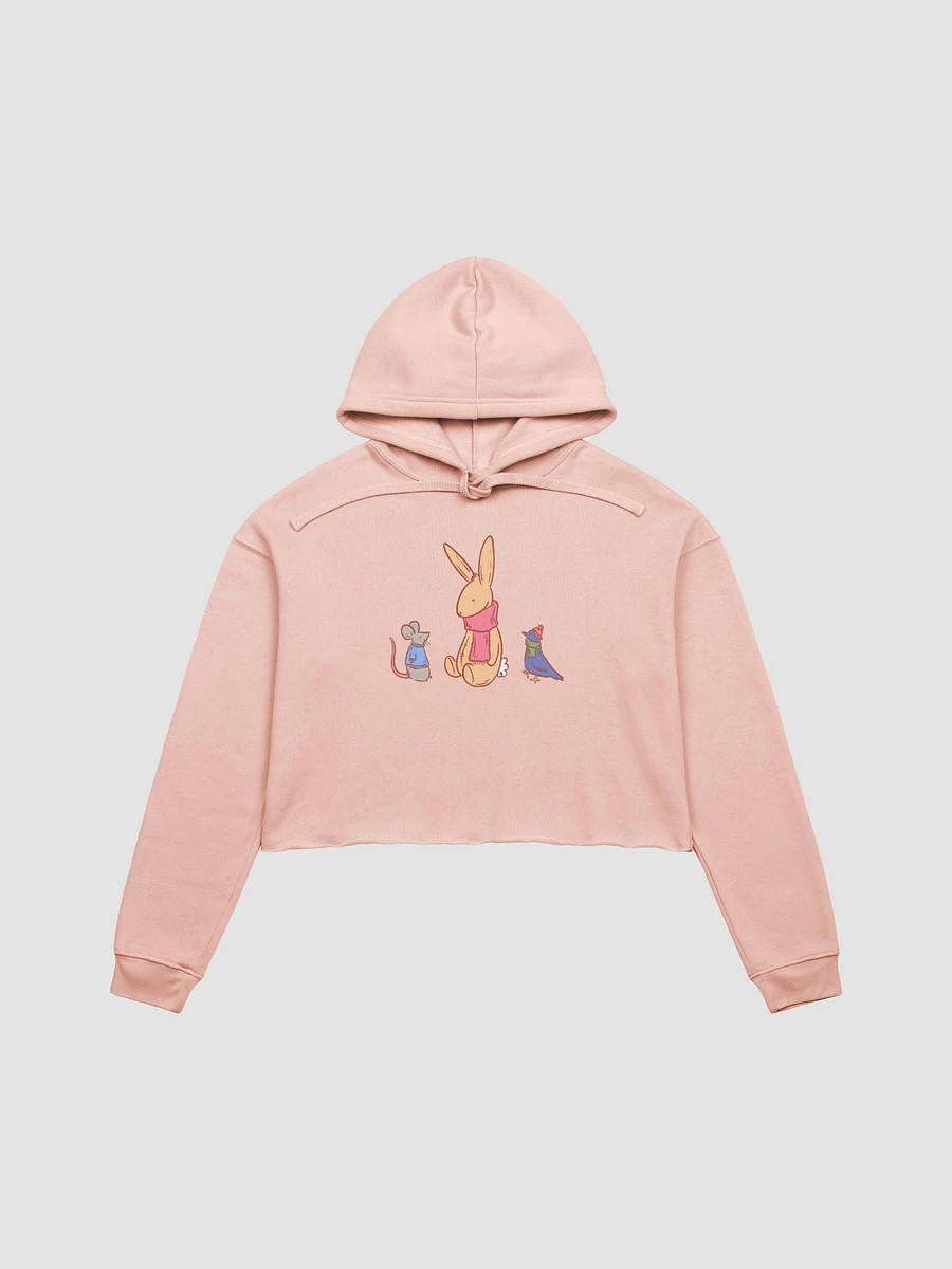 cozy critters club cropped hoodie product image (1)