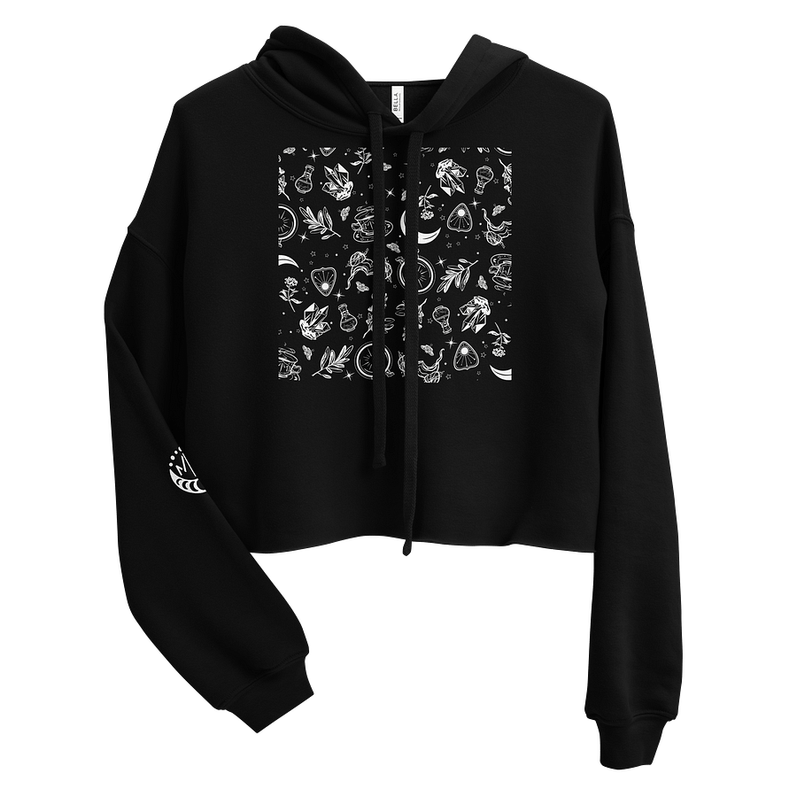 “𝖜𝖎𝖙𝖈𝖍'𝖘 𝖌𝖚𝖎𝖉𝖊” crop hoodie product image (1)