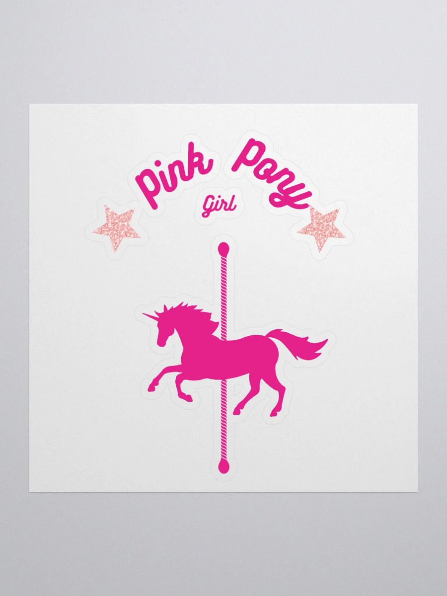 Pink Pony Kiss Cut Stickers product image (3)