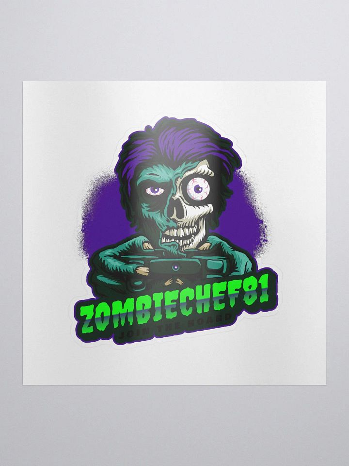 Zombiechef sticker (white) product image (1)