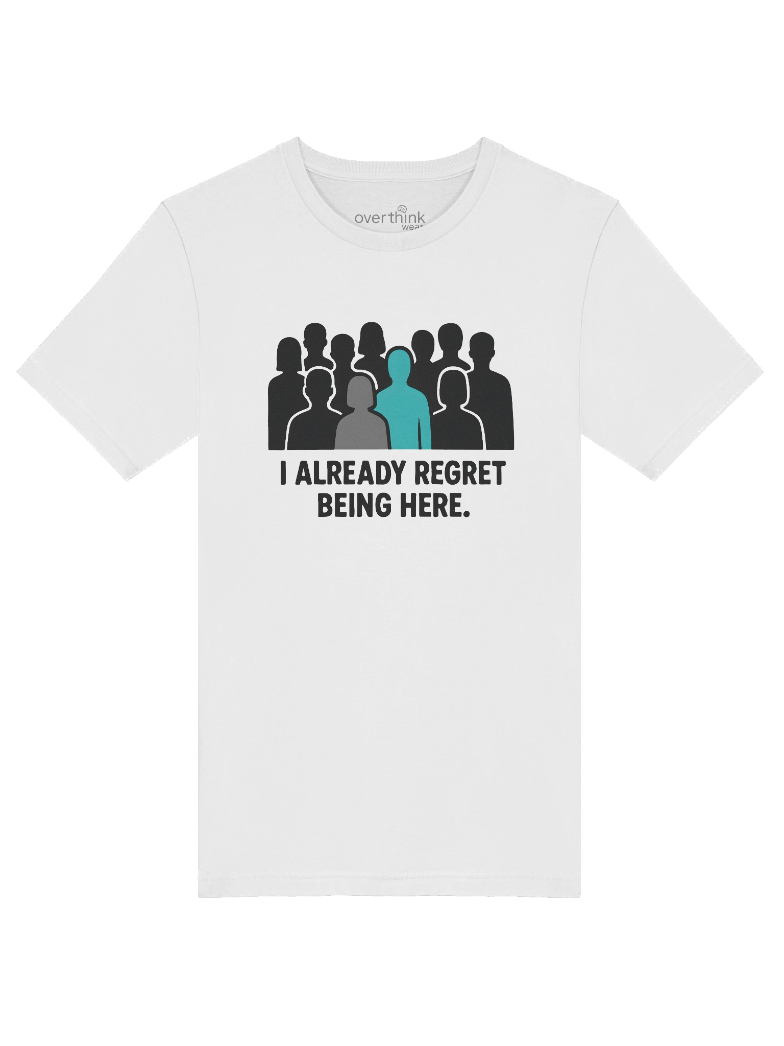 Socially Awkward T-Shirt | Relatable Meme Overthink Wear Tee product image (5)