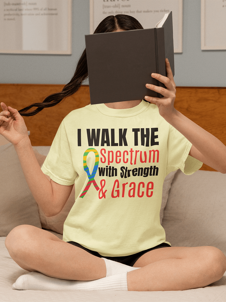 I Walk the Spectrum with Strength Comfort Colors T-shirt product image (1)
