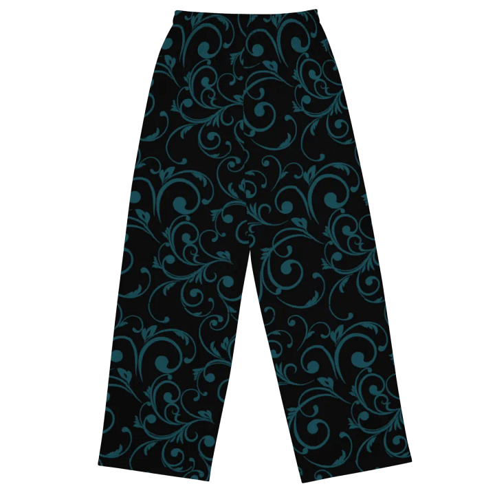 Dark Teal Twirl Wide leg bottoms product image (2)