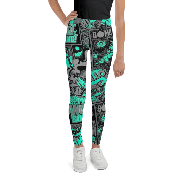 Kids Leggings – Boom Bang Baff Print for Energetic & Fun Style product image (1)