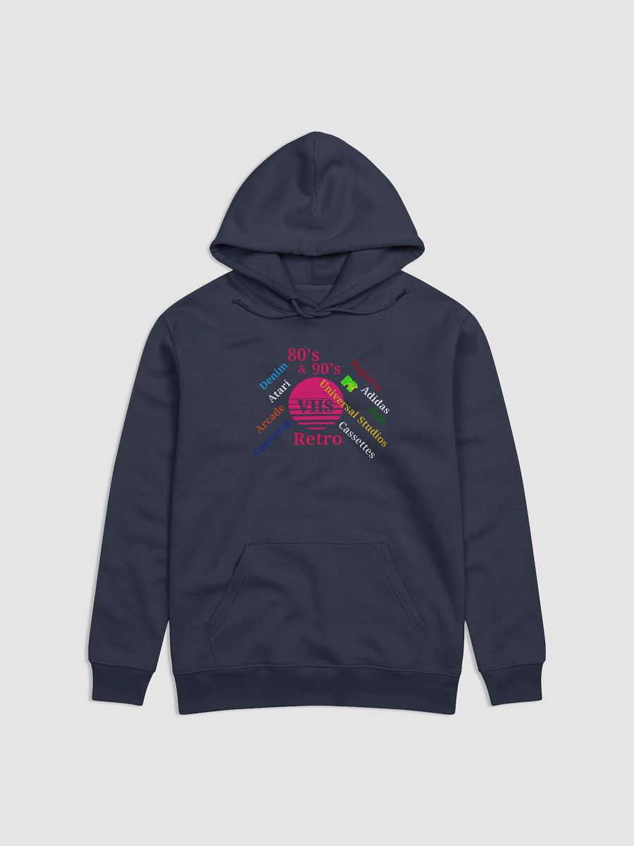 Retro VHS Circle Unisex Eco Hoodie product image (1)
