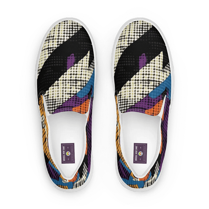 Geometric Pop Art | Women's Slip-On Canvas Shoes product image (1)