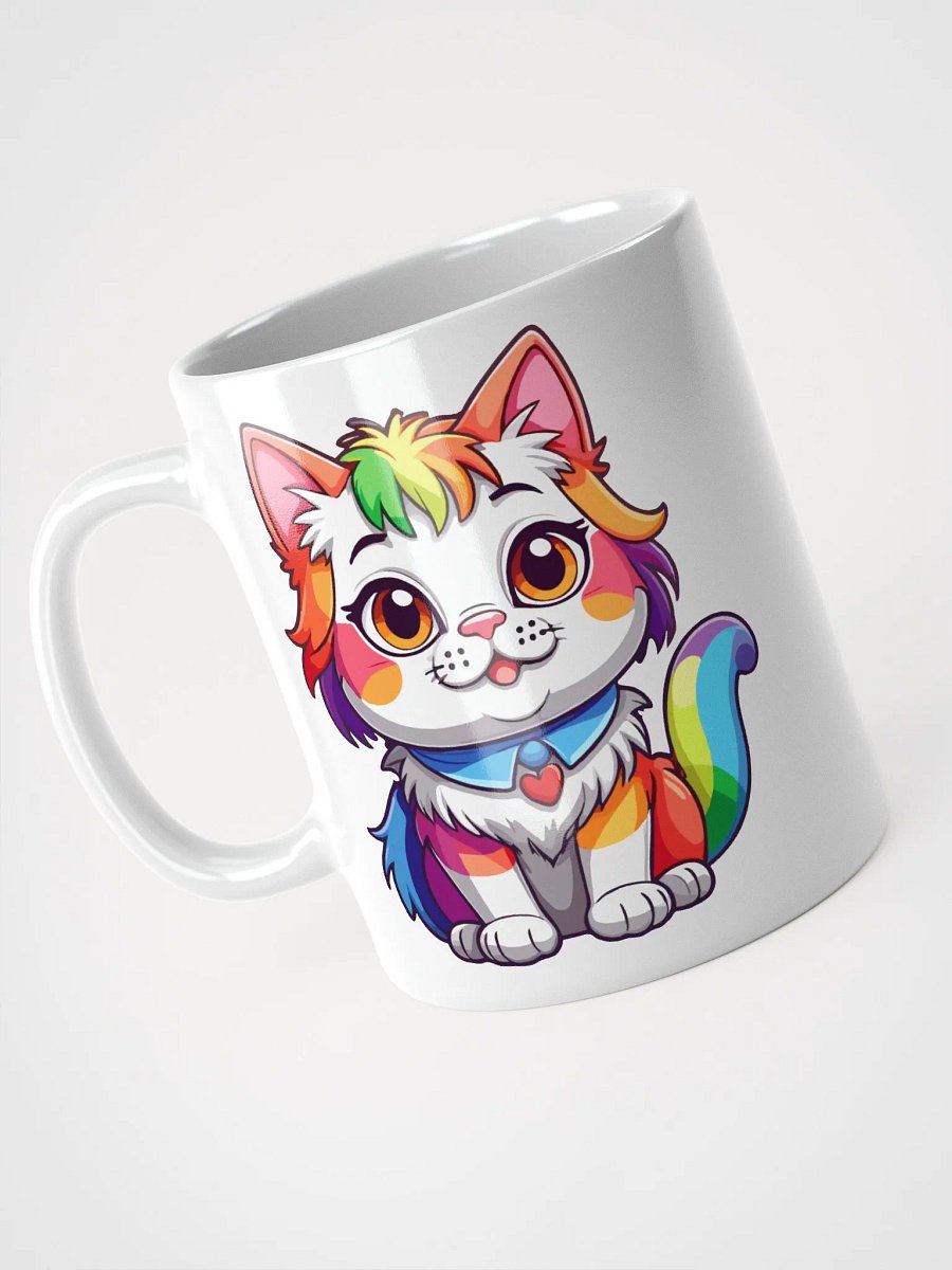 Cute Rainbow Color Cat 3 , Mug product image (5)