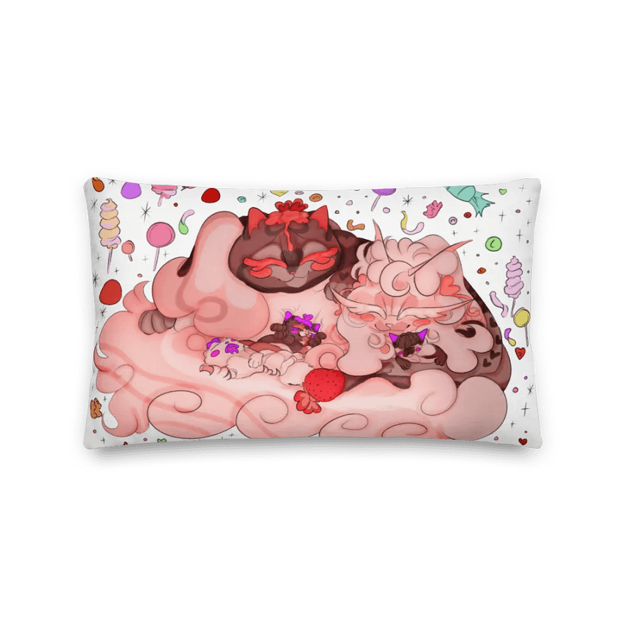 Strawberry Lesbians Pillow || LeafxMoth product image (5)