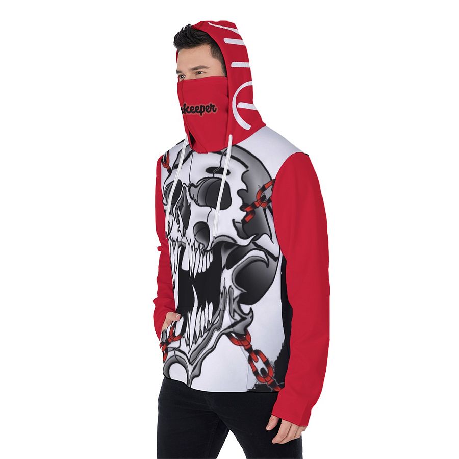 All-Over Print Men's Heavy Fleece Hoodie With Mask product image (3)