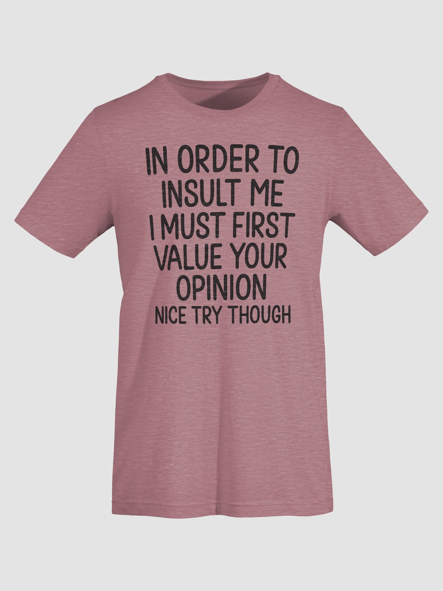 In Order to Insult Me I Must First Value Your Opinion – Funny T-Shirt product image (7)